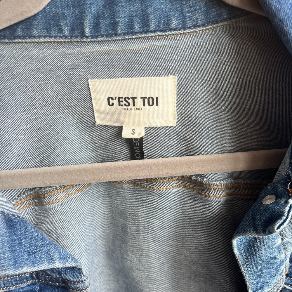 C’est Cropped Denim Jacket - Picture 6 of 7